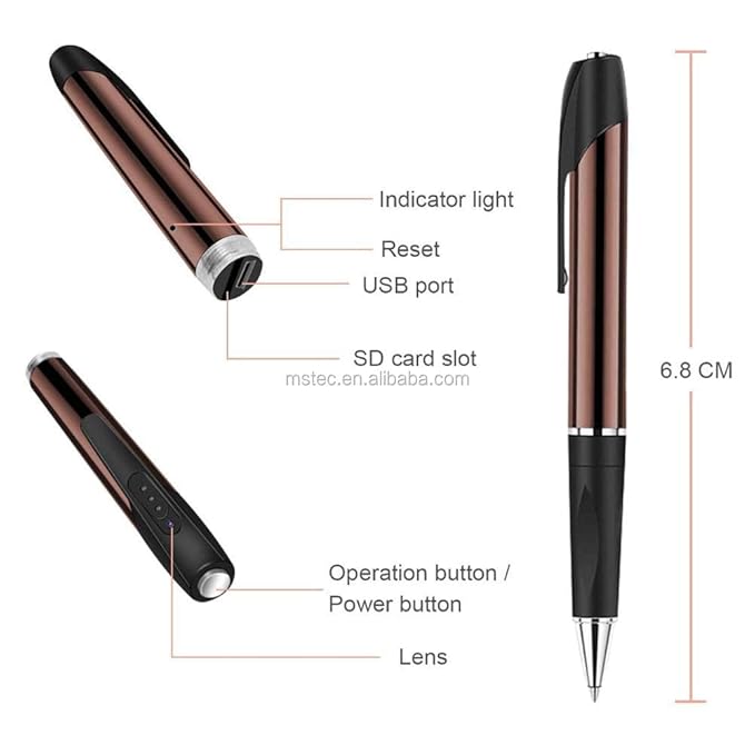 TECHNOVIEW Spy 1080P Full Hd Pen Camera