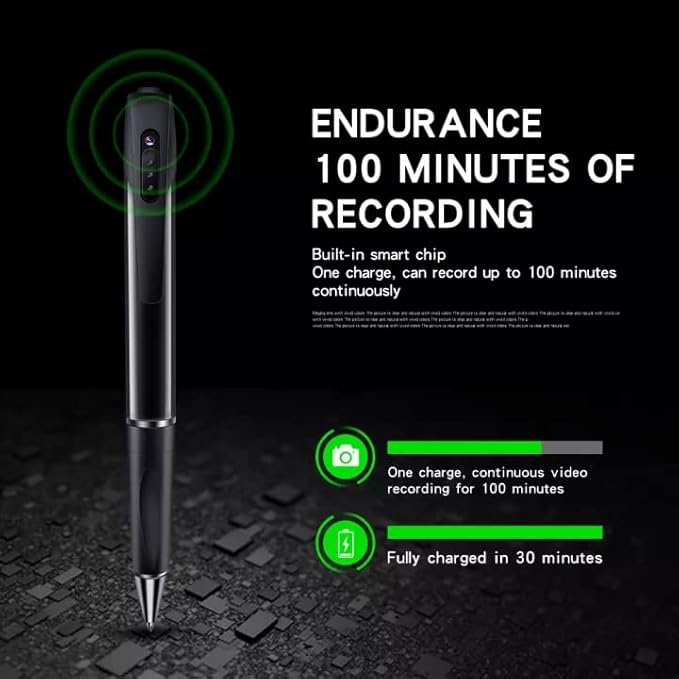 TECHNOVIEW Spy 1080P Full Hd Pen Camera