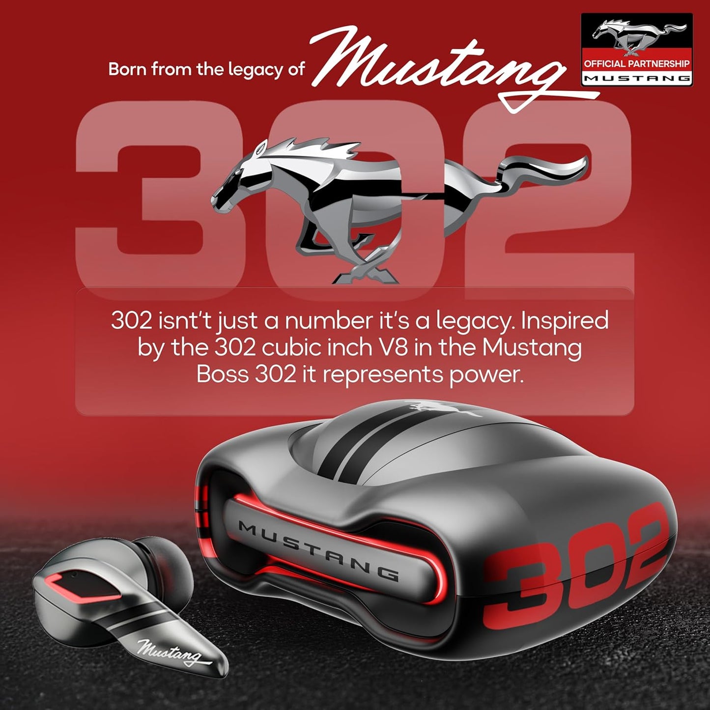 GOBOULT Mustang Torq TWS Earbuds (Silver)